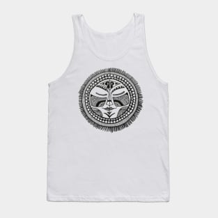 Mayan tribal mask graphic Tank Top